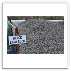 lava rock black color